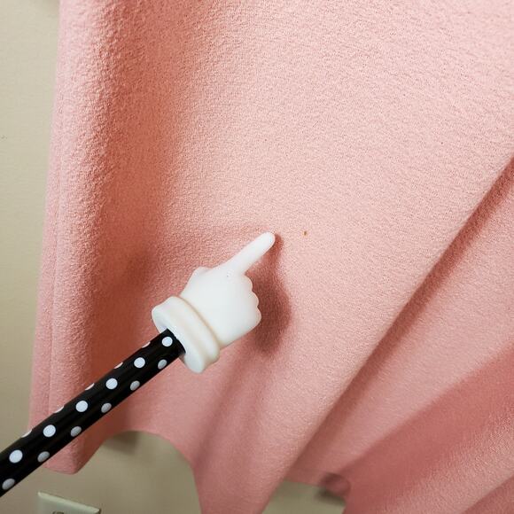 Vintage Castleberry Pink Wool/Knit Classic 1990's Dress in Pink Size 12 - Picture 3 of 12